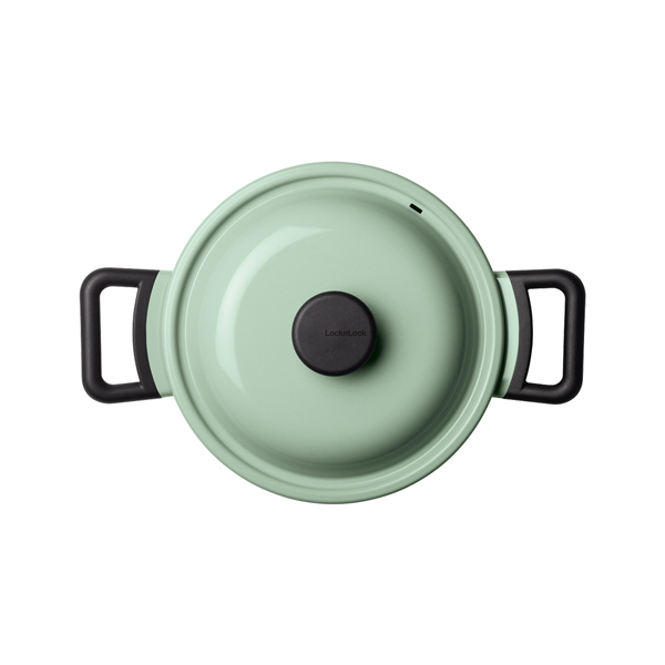 Nồi Decor Hai Tay Cầm Locknlock 24cm - Màu Mint - LDE1244IH, , large image number 3